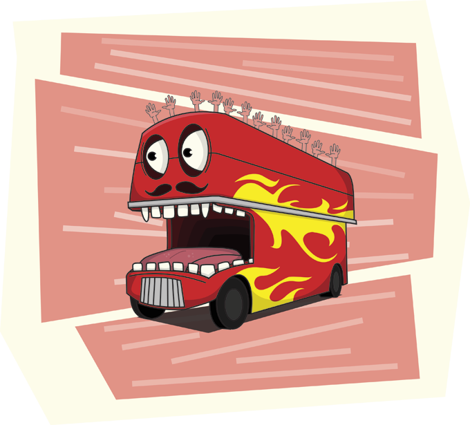 Crazy Bus Crazy Bus Illustration
