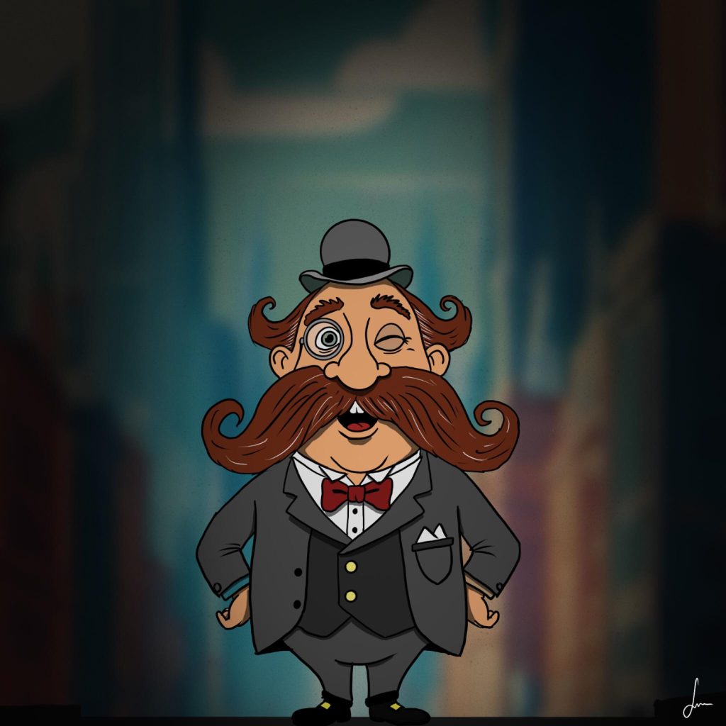 Inktober 2025 - Day 1 -Moustache